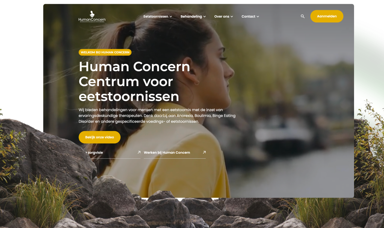 Human Concern website running on the Forta framework Digitalmakers built