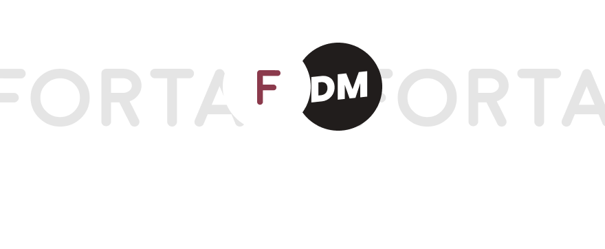 The Forta and Digitalmakers logos side by side on a black background