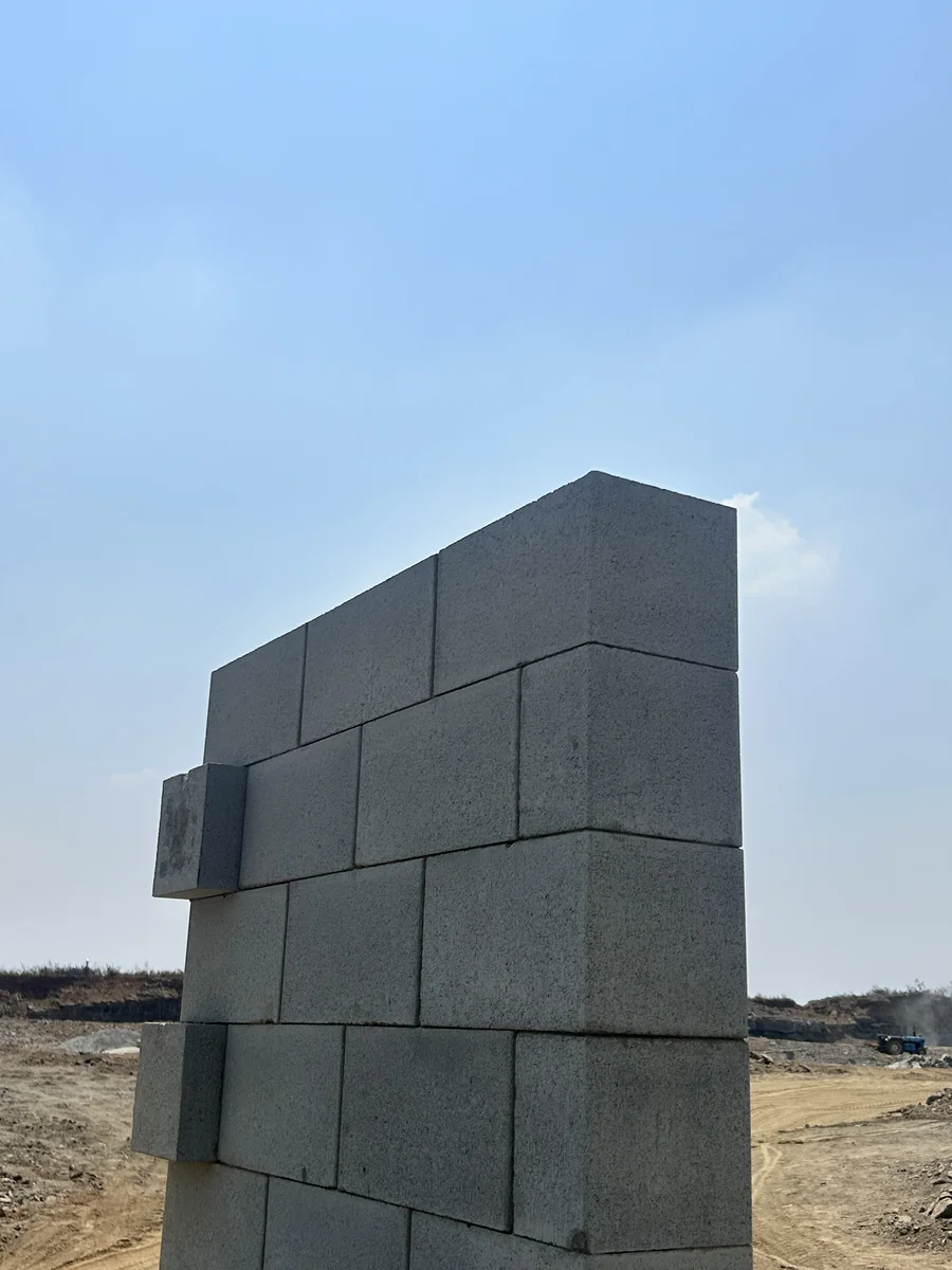 Solid blocks installed at Basant Betons Unit 3, Shoolagiri