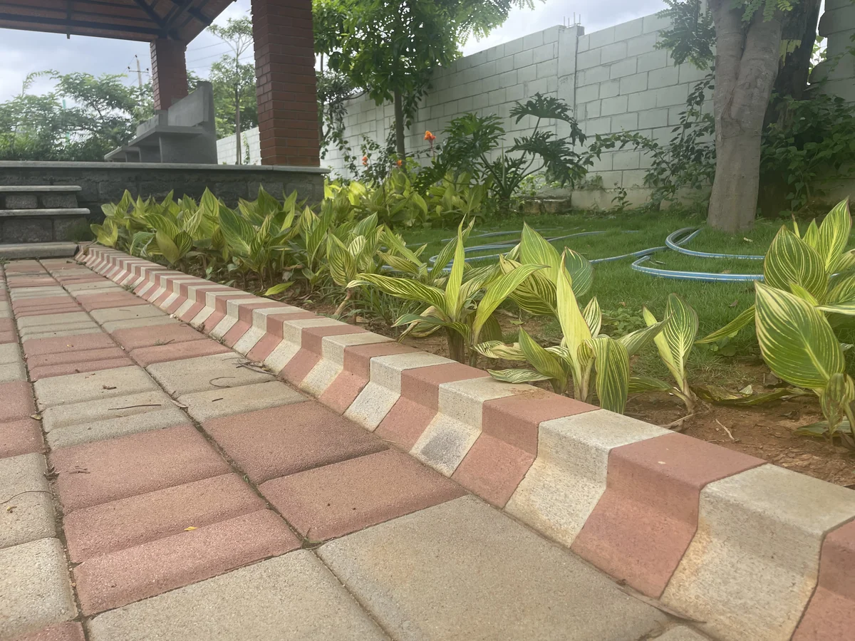 Flexi paver & Garden edging installed at Best Properties, Bengaluru