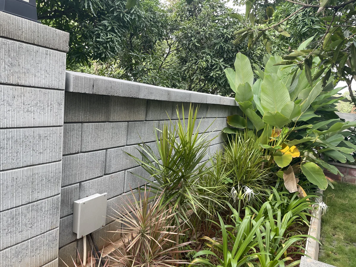 Retaining Wall installed at Gokul Farm House, Bengaluru