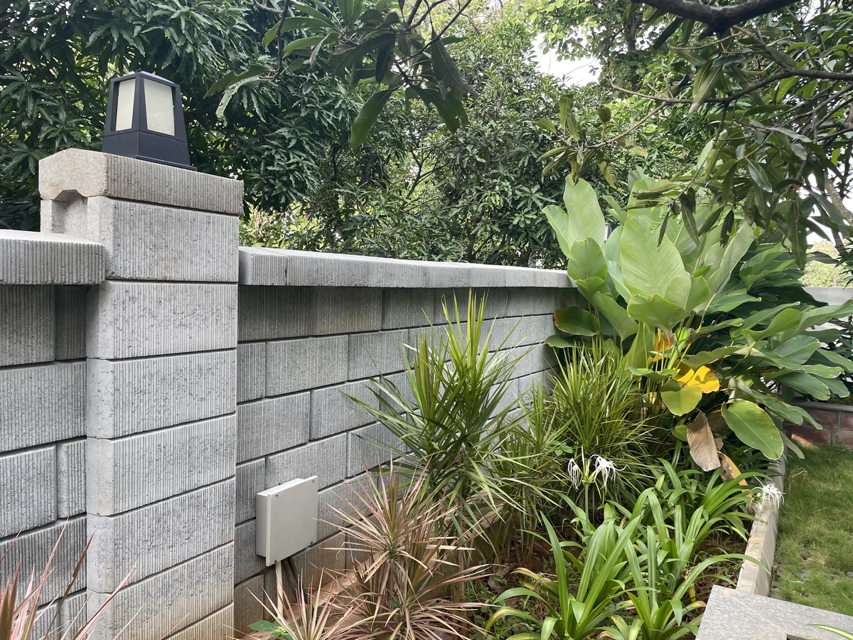 Retaining Wall installed at Gokul Farm House, Bengaluru