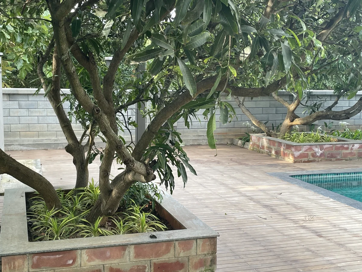 Retaining Wall installed at Gokul Farm House, Bengaluru