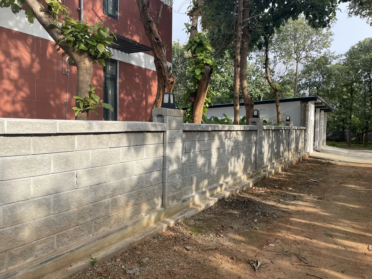 Retaining Wall installed at Gokul Farm House, Bengaluru