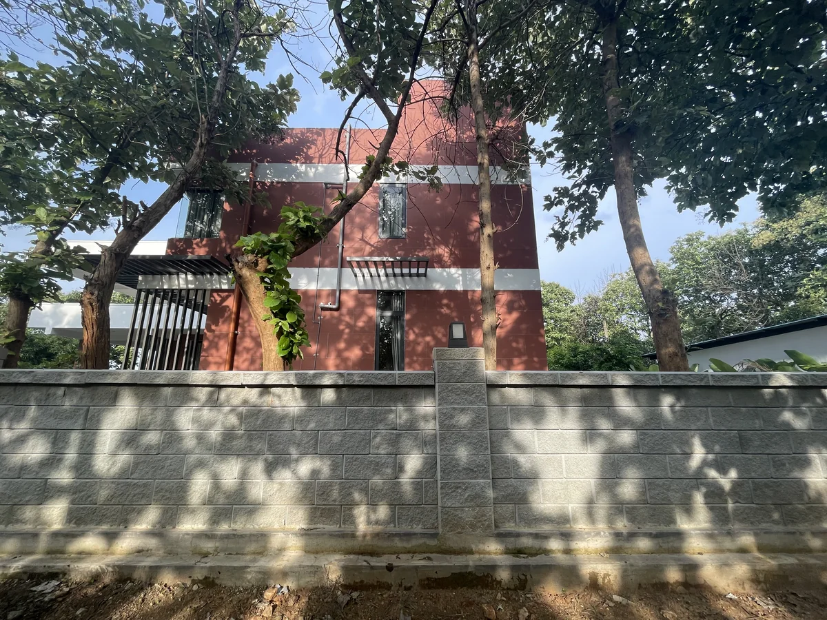 Retaining Wall installed at Gokul Farm House, Bengaluru