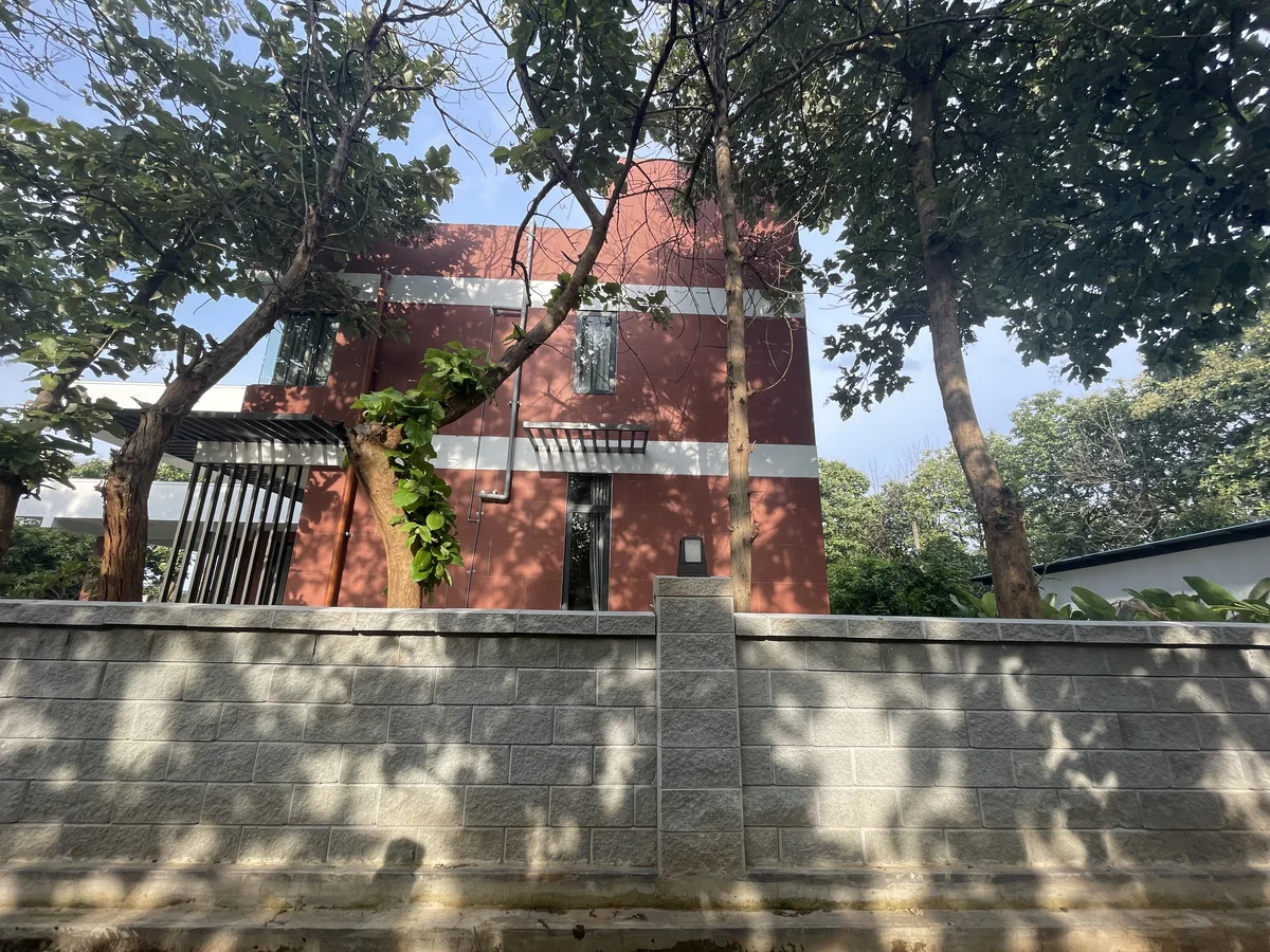 Retaining Wall installed at Gokul Farm House, Bengaluru