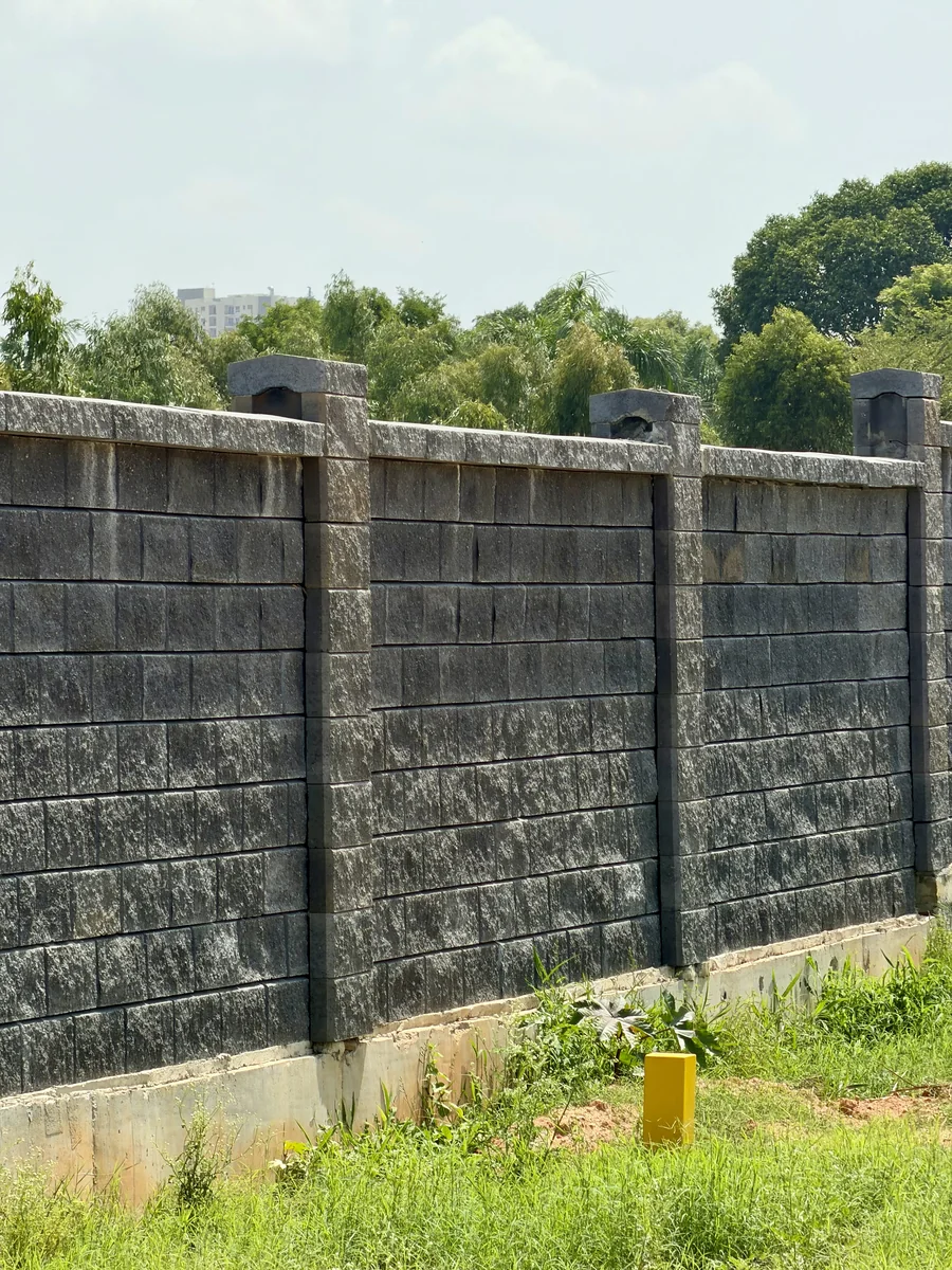 Allan Blocks Fence System @ Ruchira Villas, Bengaluru