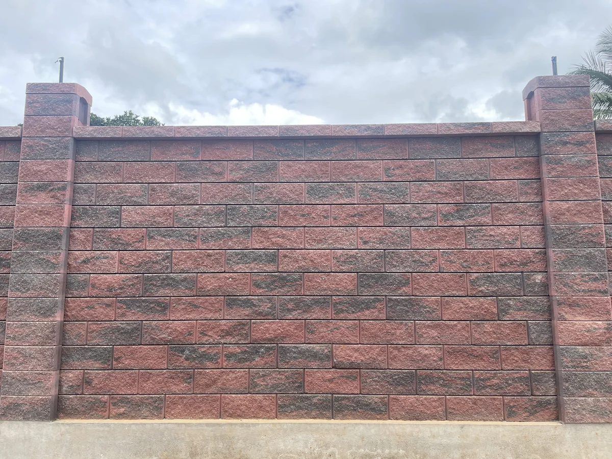 Allan Blocks Fence System @ Shivakumar Farmland, Bengaluru