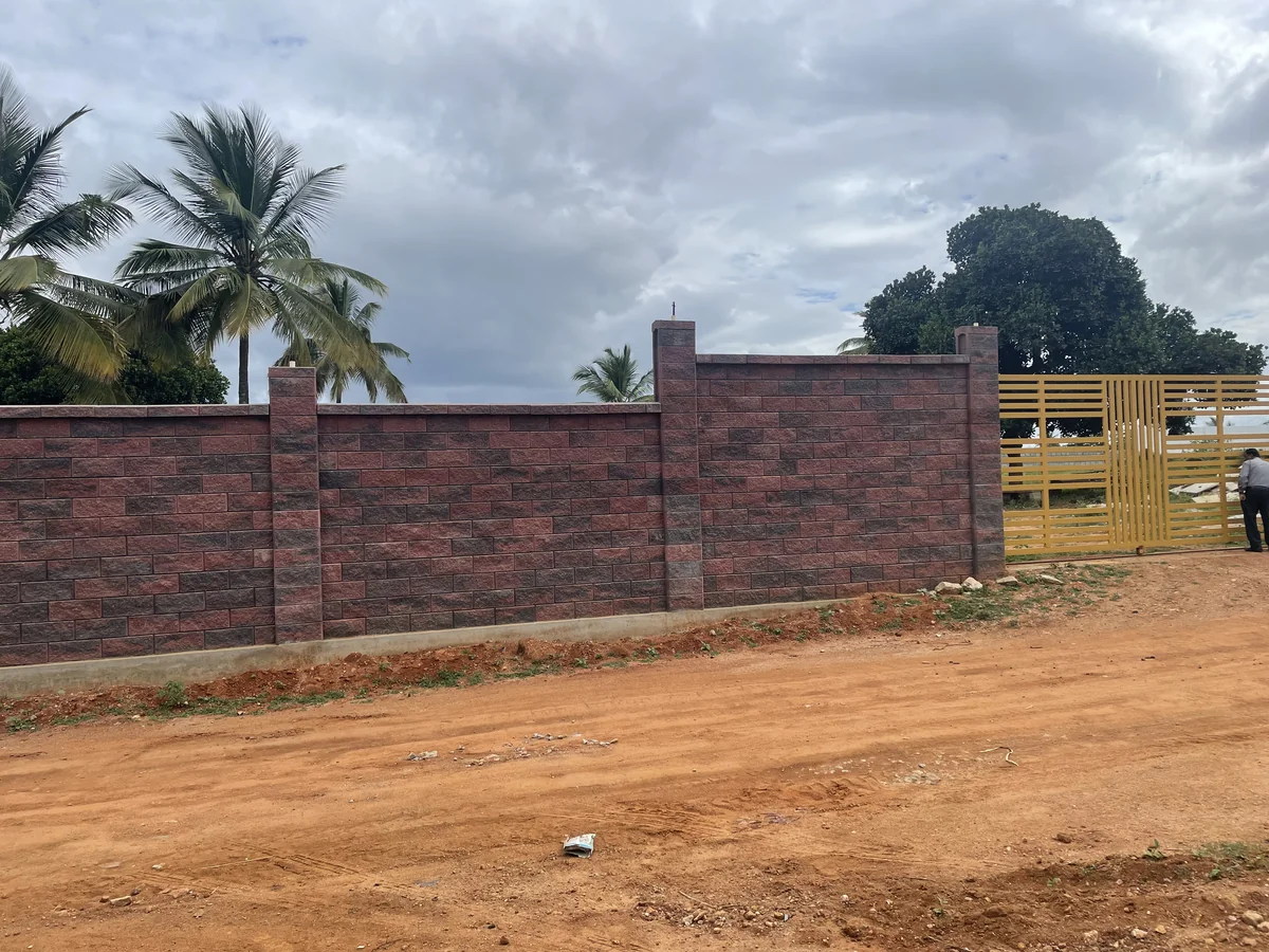 Allan Blocks Fence System @ Shivakumar Farmland, Bengaluru