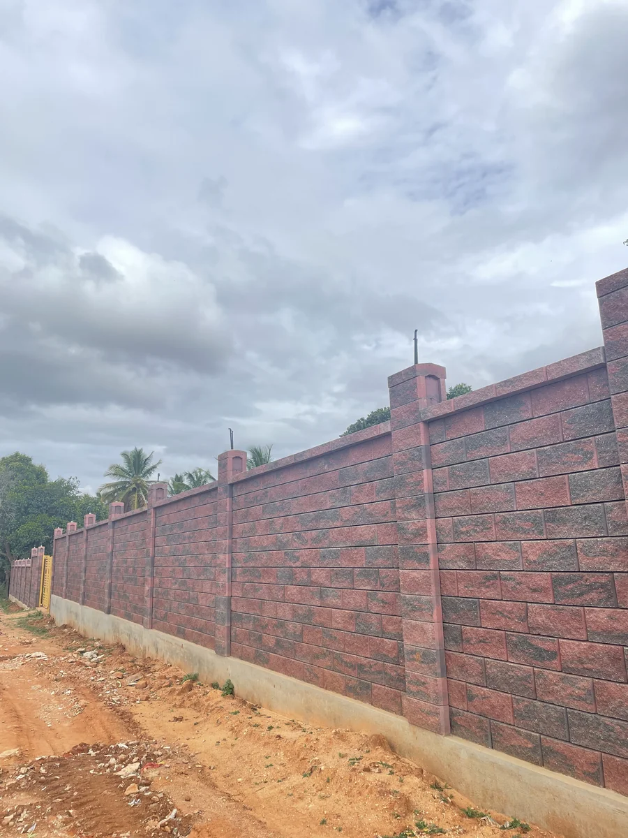 Allan Blocks Fence System @ Shivakumar Farmland, Bengaluru