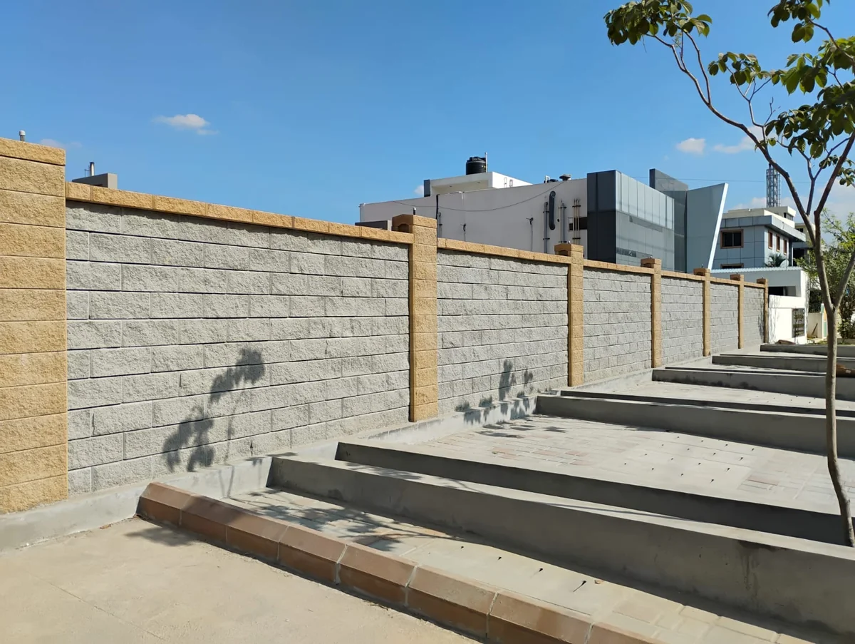 Allan Blocks Fence System @ Sprint Prints - Factory, Bengaluru