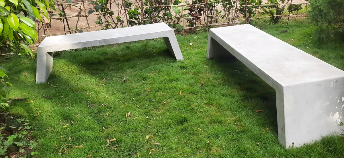 Concrete Bench @ Total Environment Office, Bengaluru