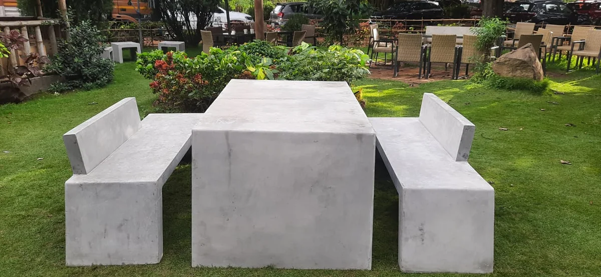 Concrete Bench @ Total Environment Office, Bengaluru