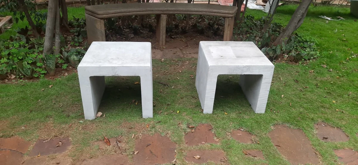 Concrete Bench @ Total Environment Office, Bengaluru
