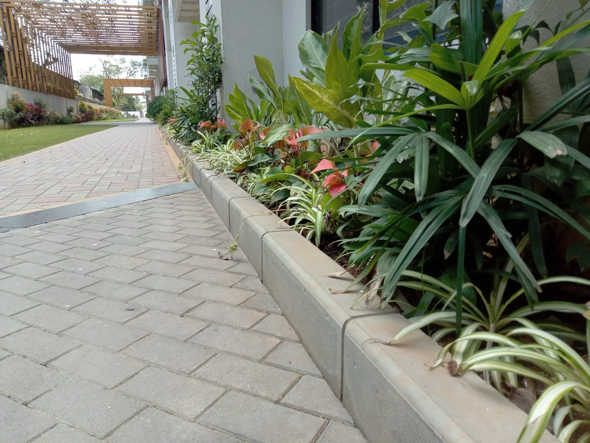Wet Pressed Bull Nose @ Vishwapriya Vertical Garden Apartments, Bengaluru