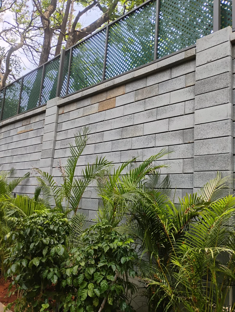 Allan Blocks Fence System @ Vistara Crop Holdings, Bengaluru