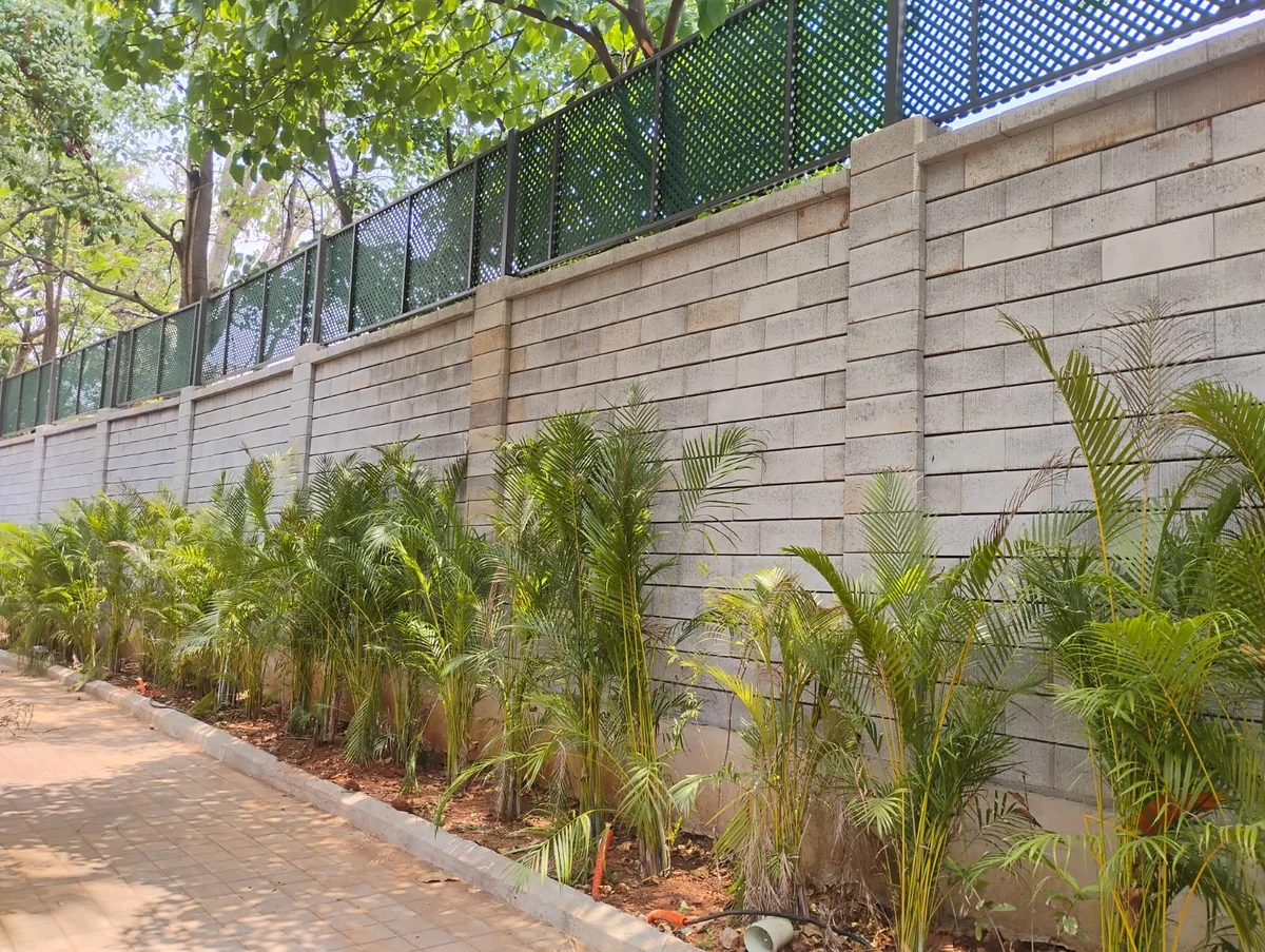 Allan Blocks Fence System @ Vistara Crop Holdings, Bengaluru