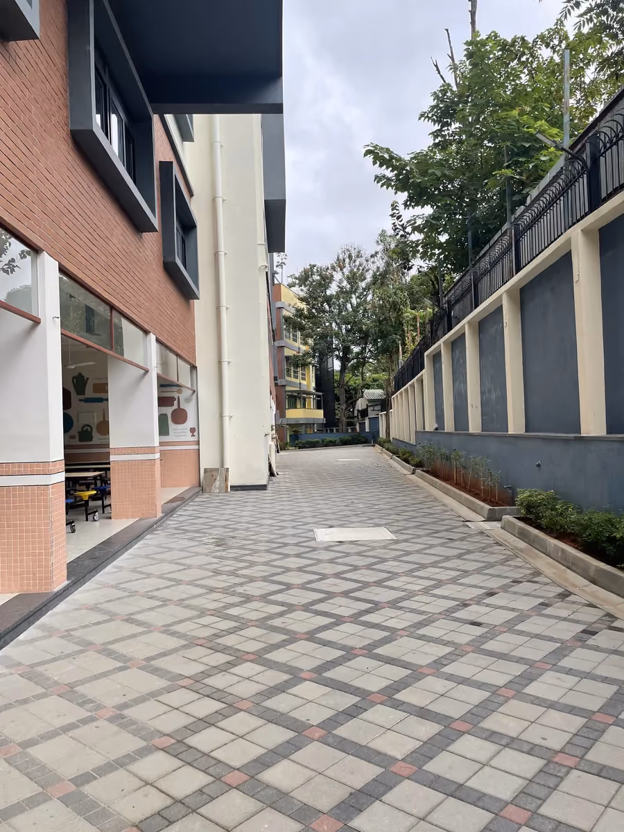 Concrete Cobble @ Kumarans School, Bengaluru
