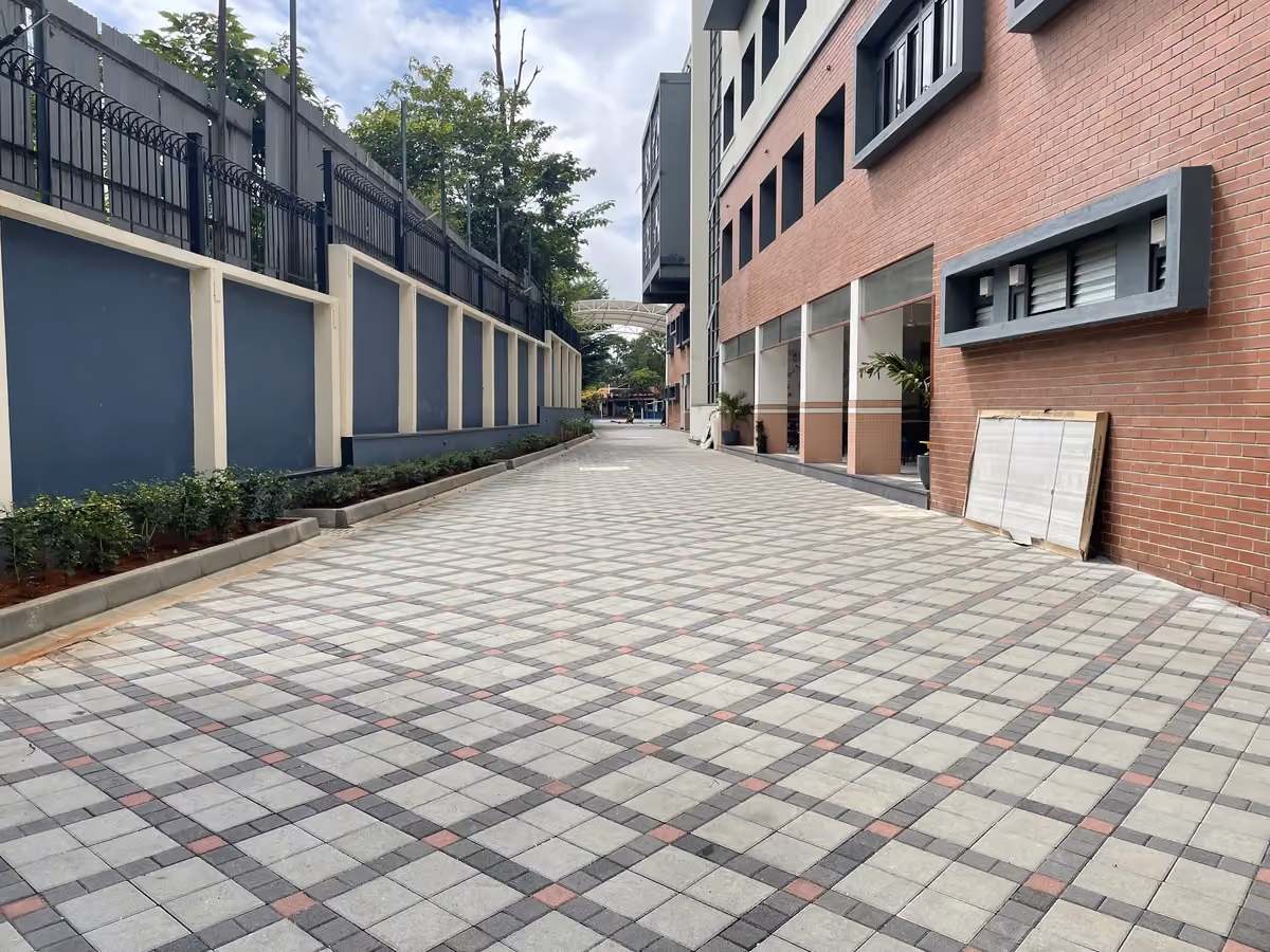 Concrete Cobble @ Kumarans School, Bengaluru