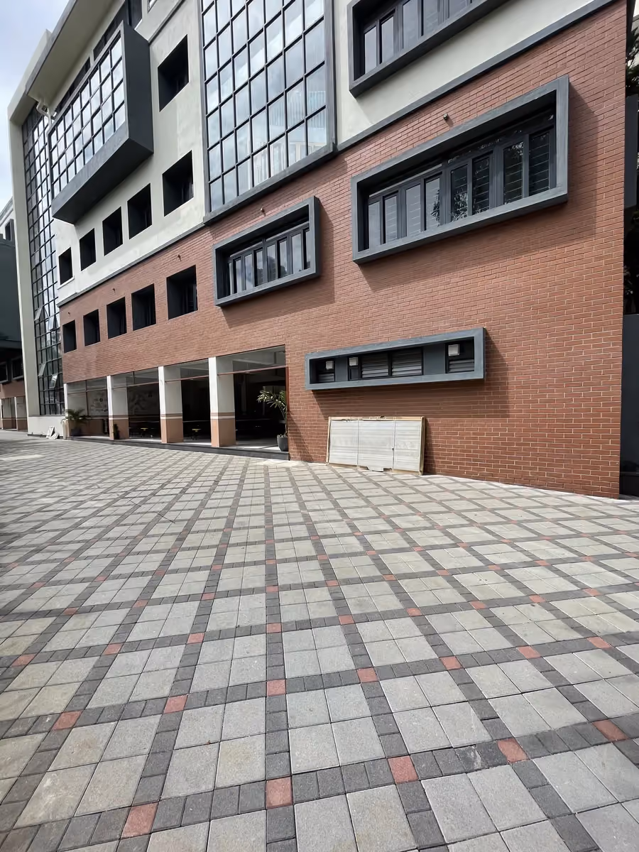Concrete Cobble @ Kumarans School, Bengaluru