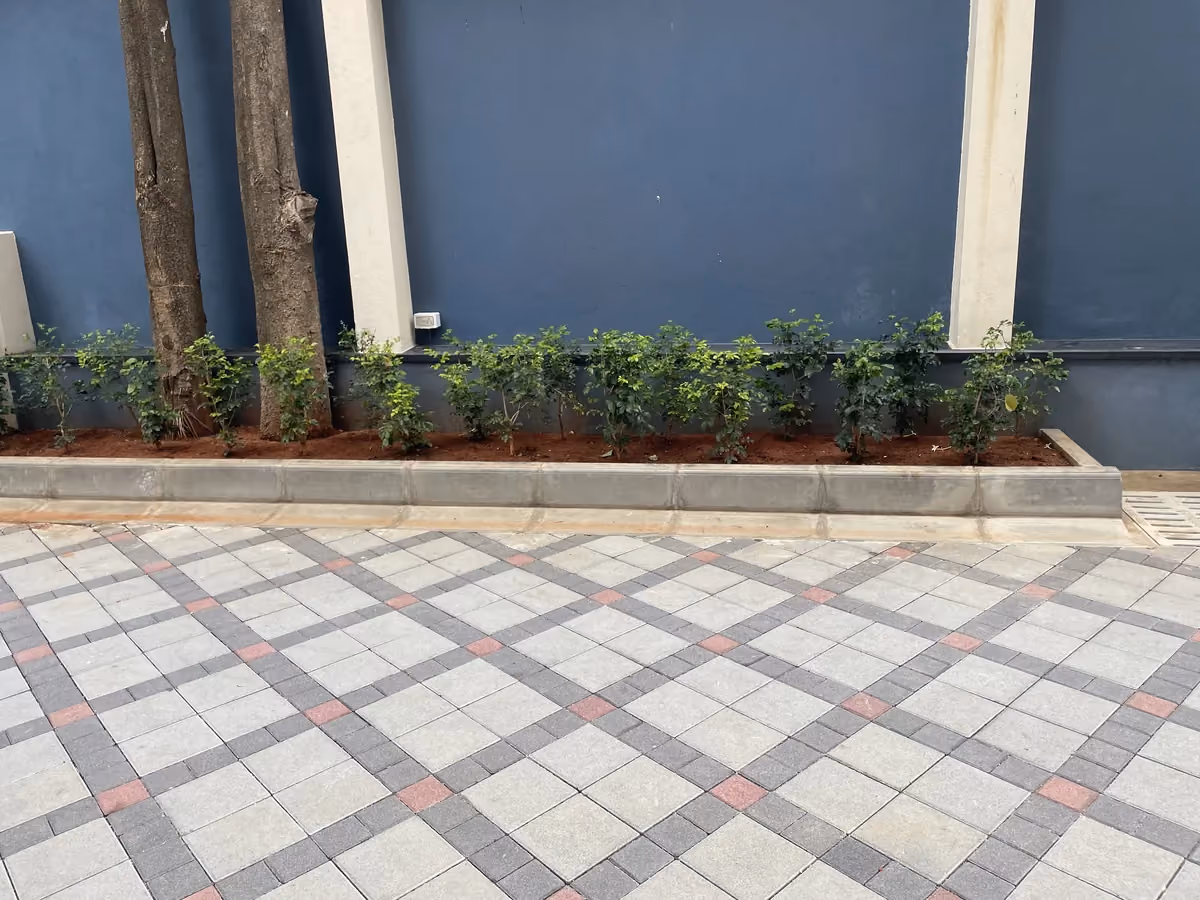 Concrete Cobble @ Kumarans School, Bengaluru