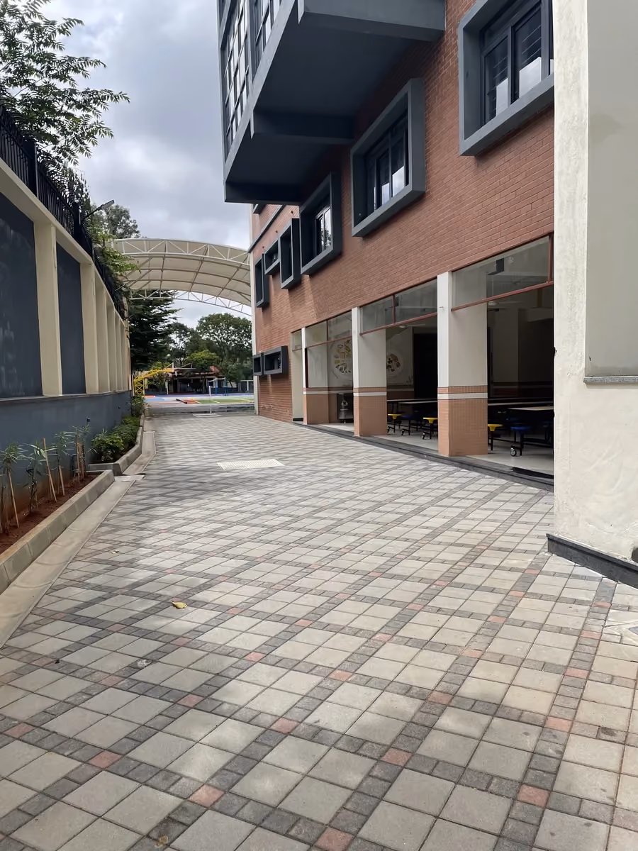 Concrete Cobble @ Kumarans School, Bengaluru