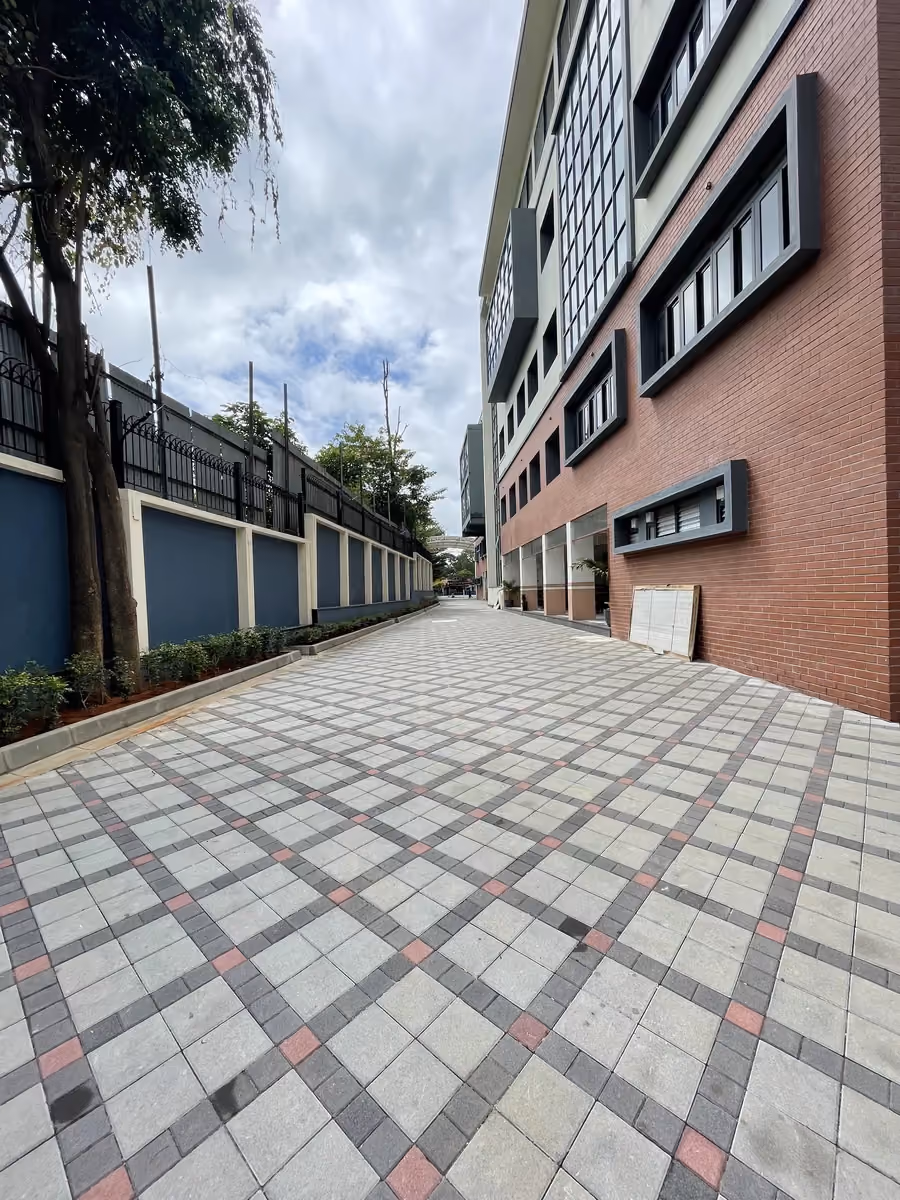 Concrete Cobble @ Kumarans School, Bengaluru