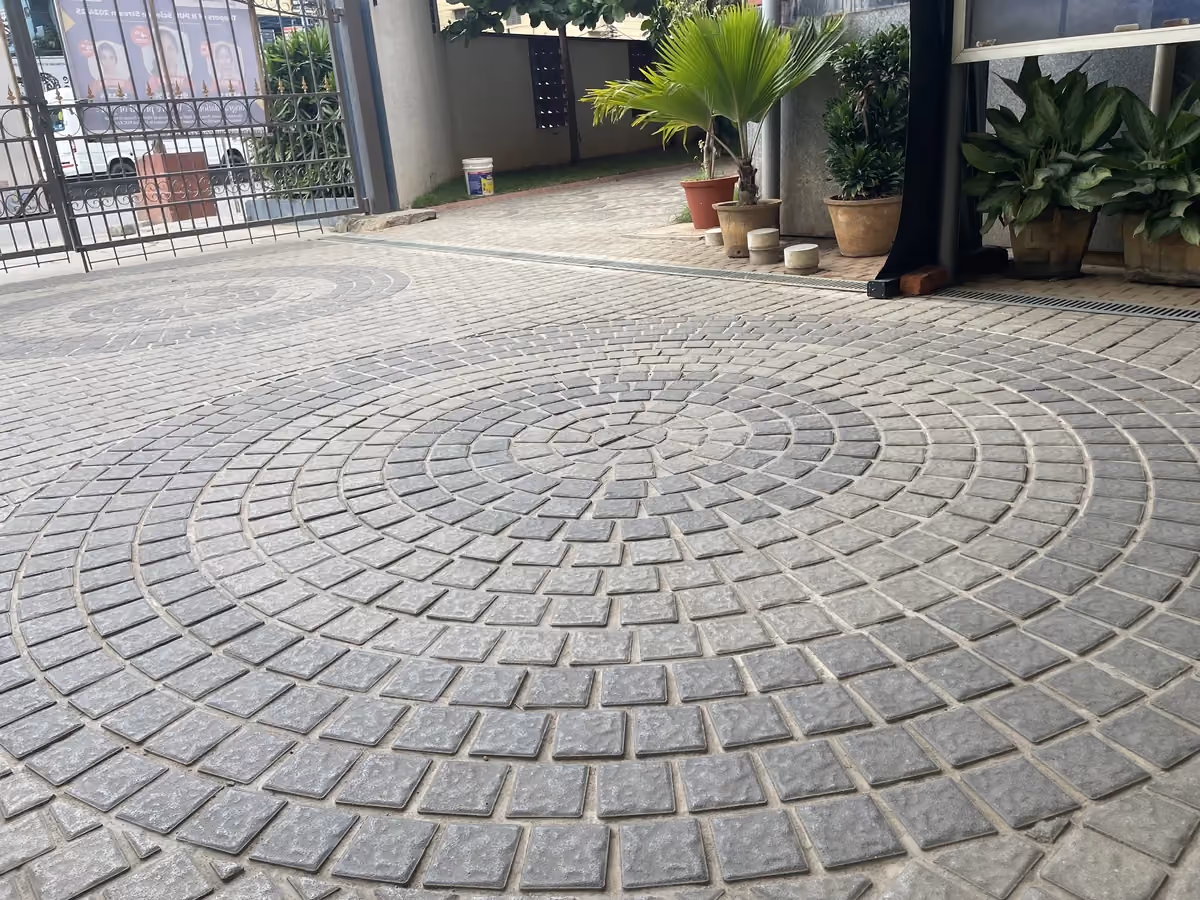 Concrete Cobble @ Mother Terassa School, Bengaluru