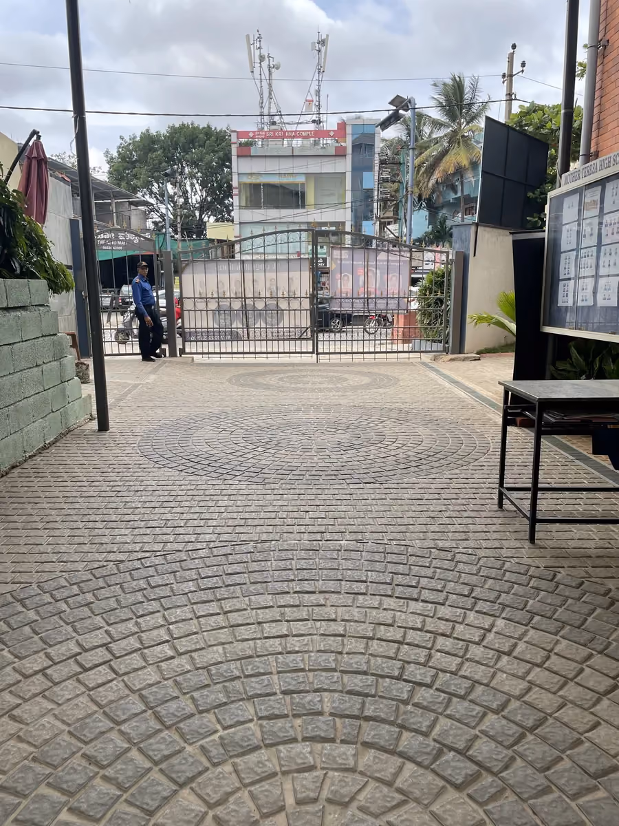 Concrete Cobble @ Mother Terassa School, Bengaluru
