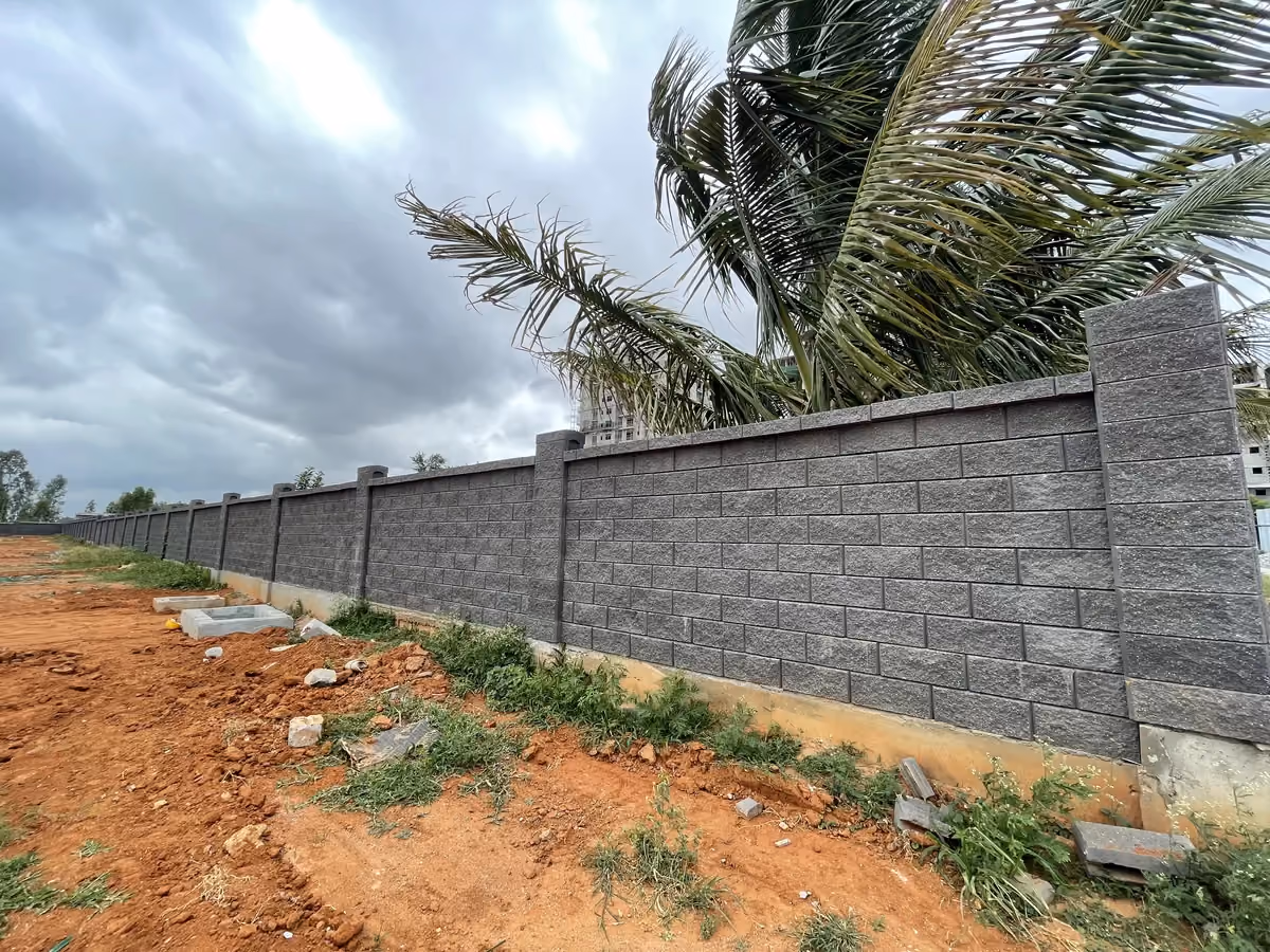 Allan Blocks Fence System @ Ruchira Villas, Bengaluru