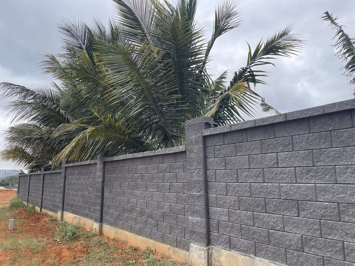 Allan Blocks Fence System @ Ruchira Villas, Bengaluru
