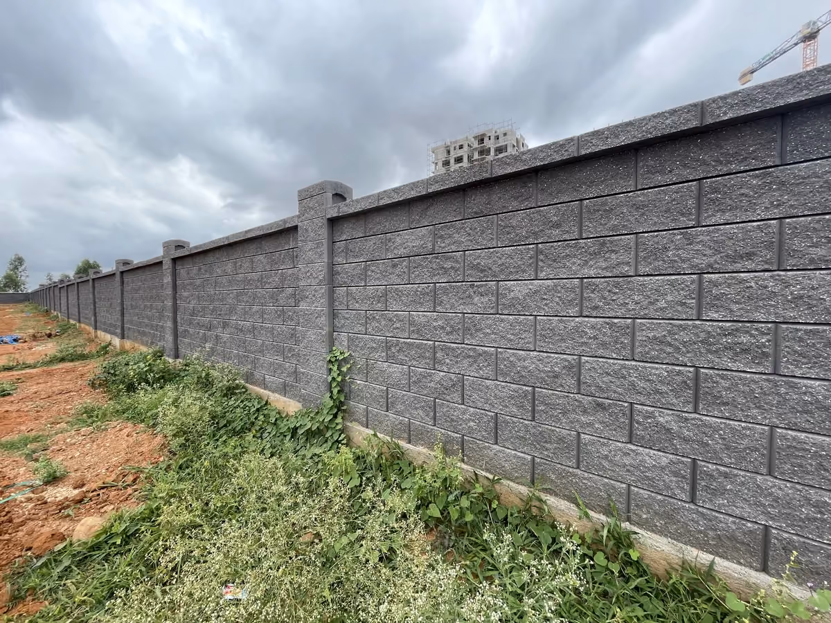 Allan Blocks Fence System @ Ruchira Villas, Bengaluru