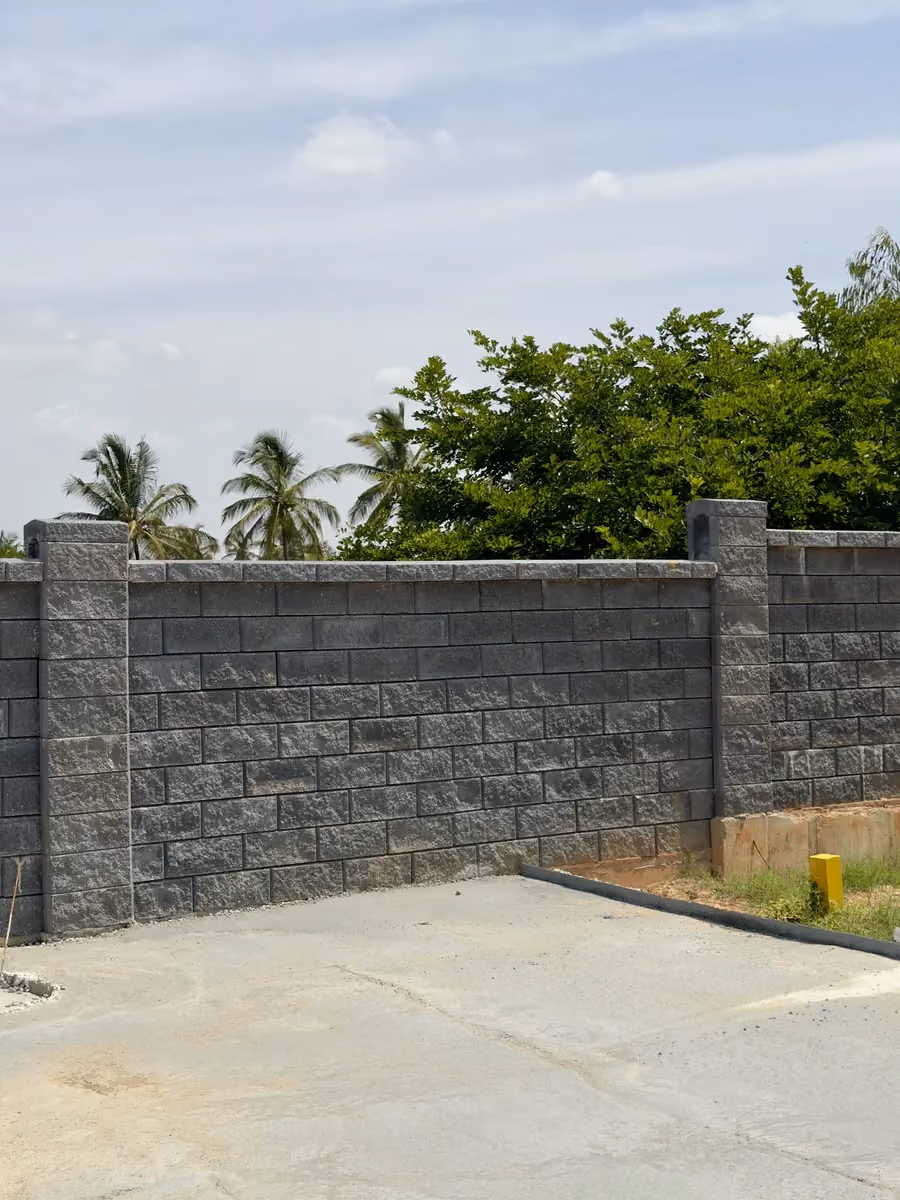 Allan Blocks Fence System @ Ruchira Villas, Bengaluru