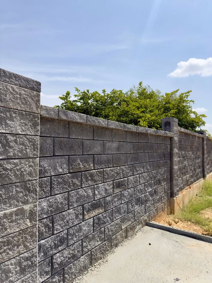 Allan Blocks Fence System @ Ruchira Villas, Bengaluru
