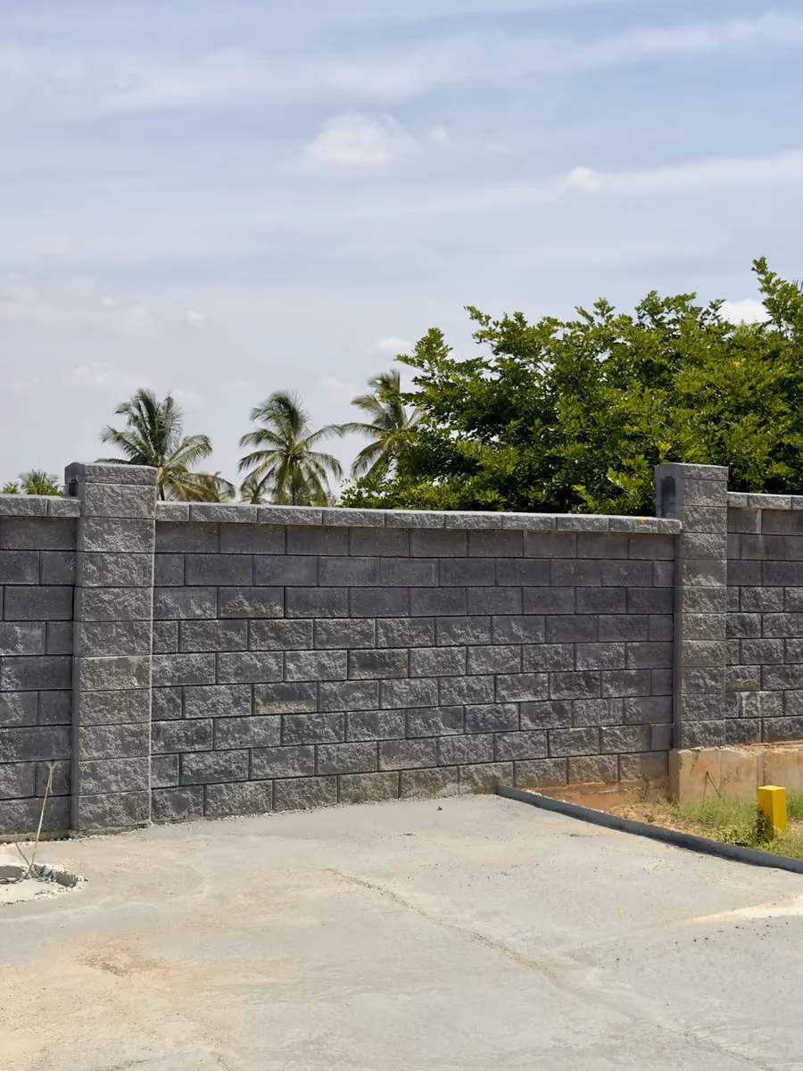 Allan Blocks Fence System @ Ruchira Villas, Bengaluru
