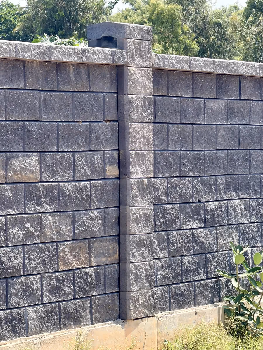 Allan Blocks Fence System @ Ruchira Villas, Bengaluru