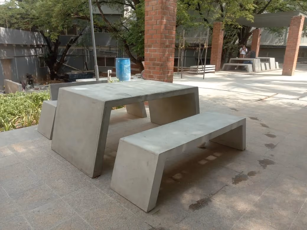 Concrete Bench @ RV University, Bengaluru