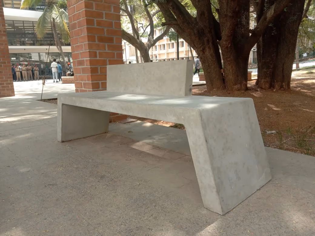 Concrete Bench @ RV University, Bengaluru