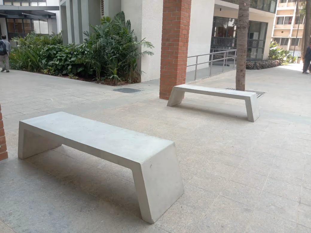 Concrete Bench @ RV University, Bengaluru