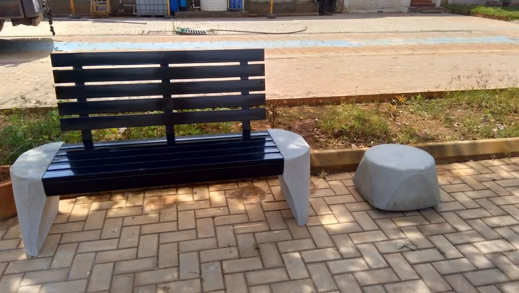 Concrete Bench @ RV University, Bengaluru