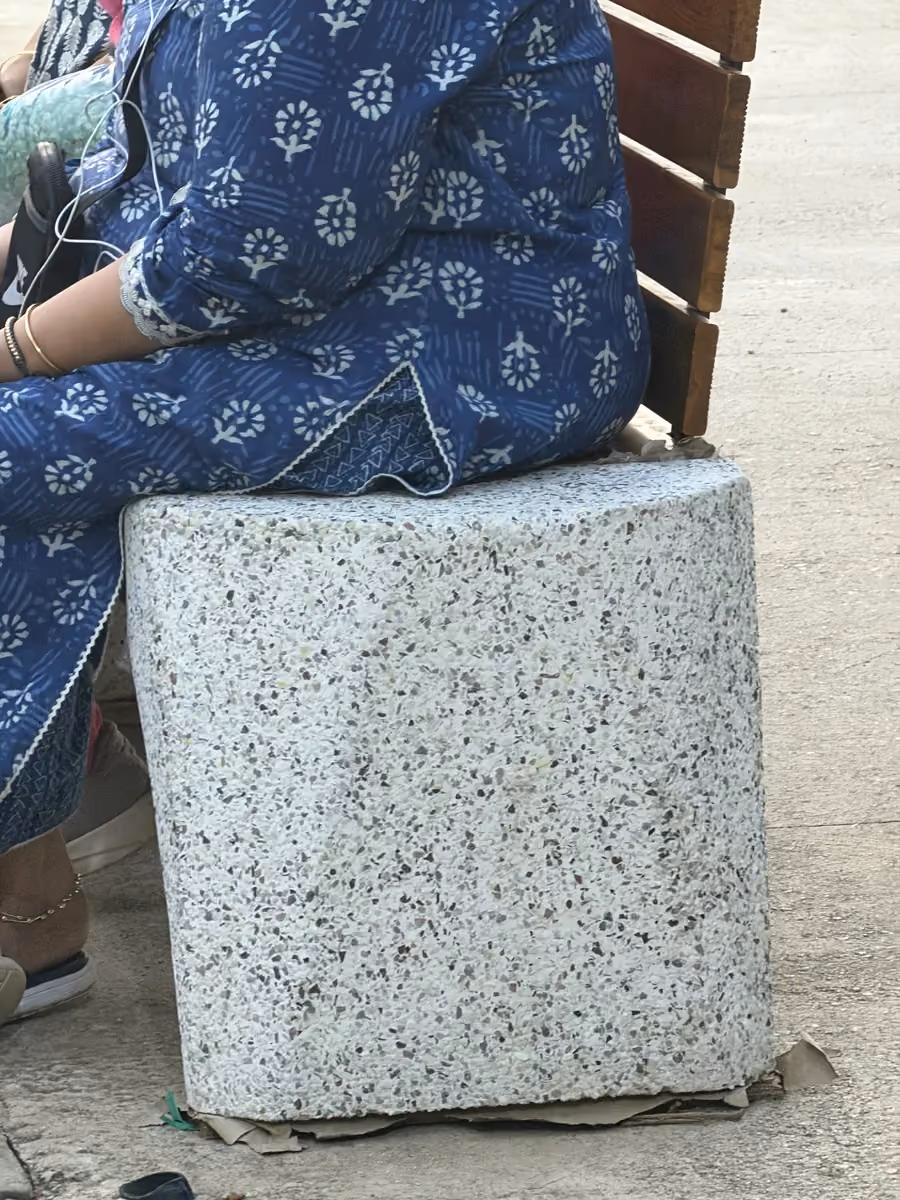 Concrete Bench @ Sanky Tank, Bengaluru