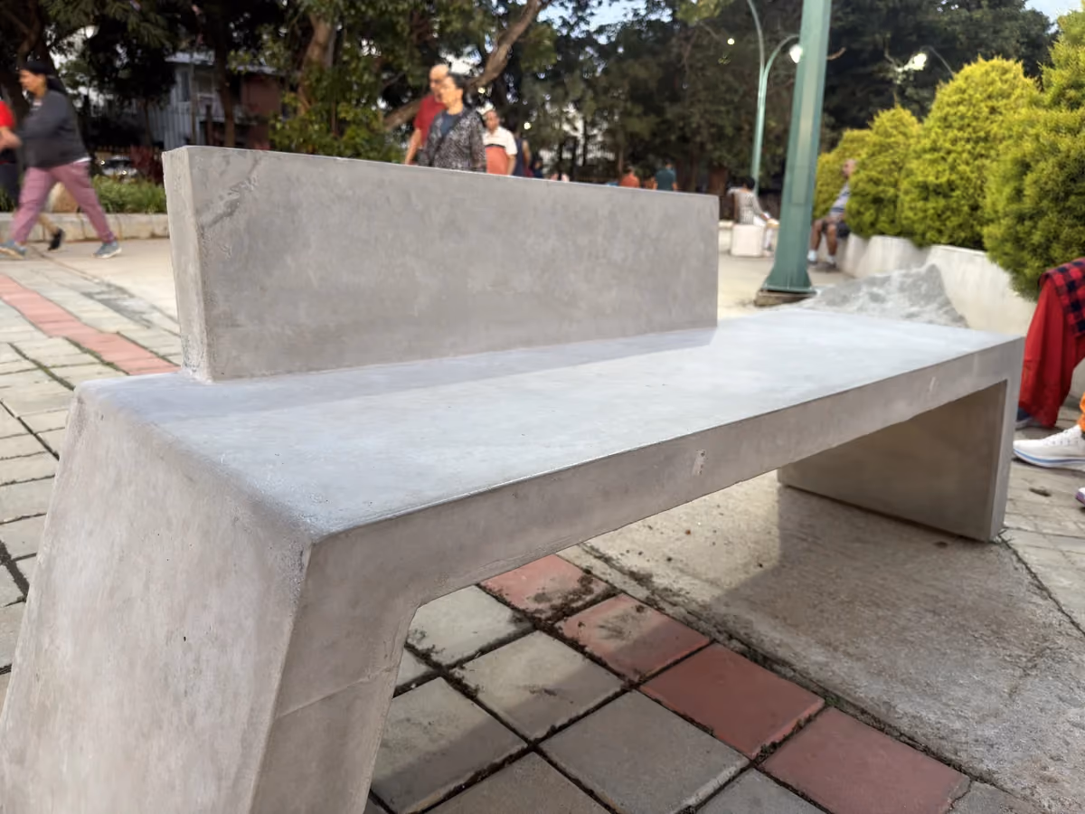 Concrete Bench @ Sanky Tank, Bengaluru