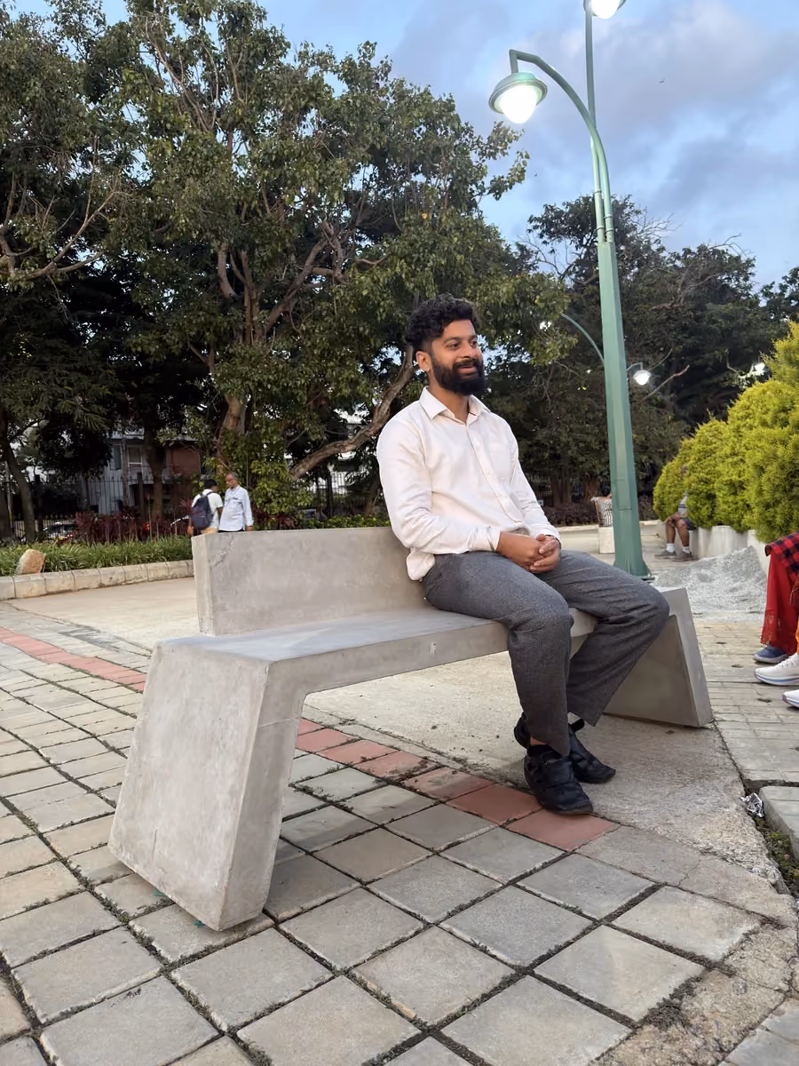 Concrete Bench @ Sanky Tank, Bengaluru