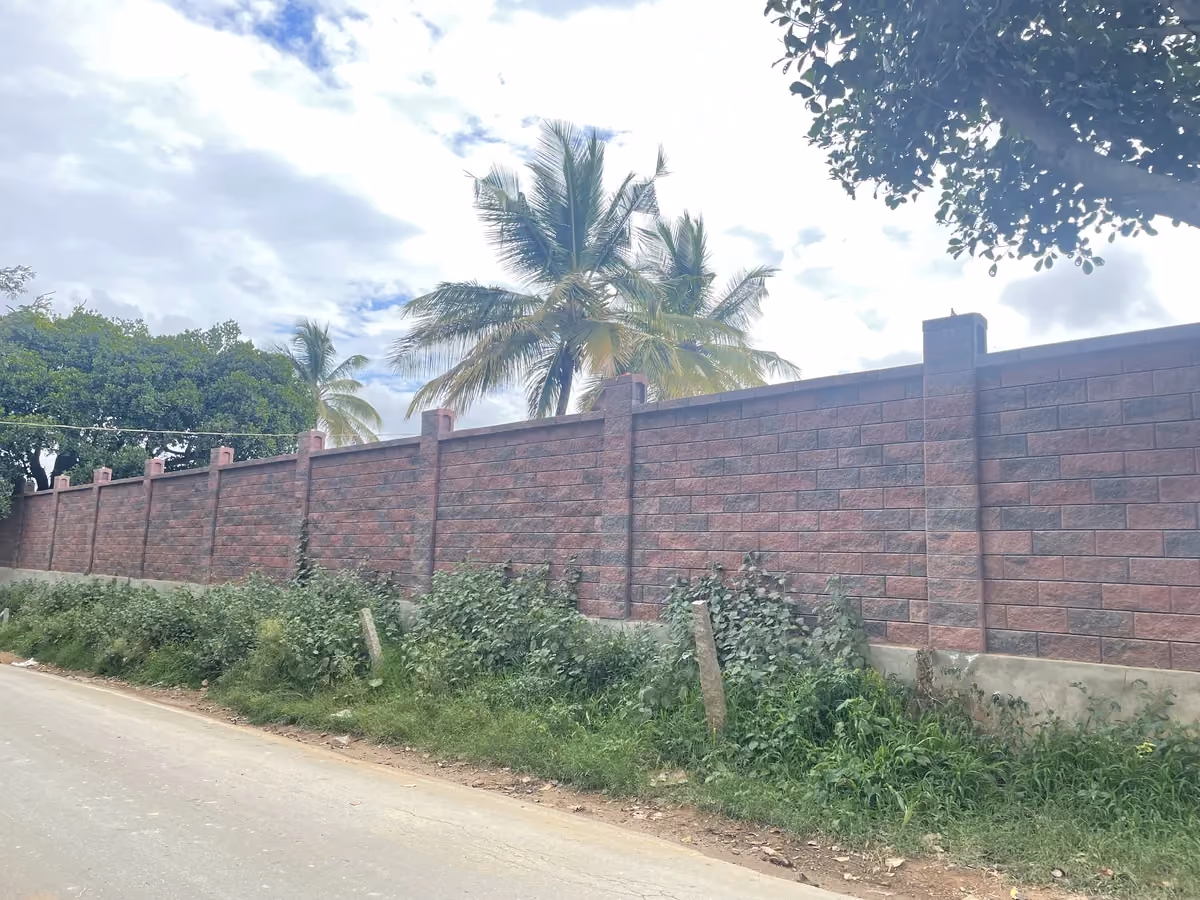 Allan Blocks Fence System @ Shivakumar Farmland, Bengaluru