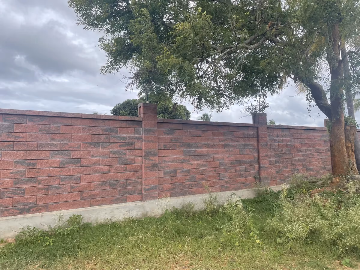Allan Blocks Fence System @ Shivakumar Farmland, Bengaluru