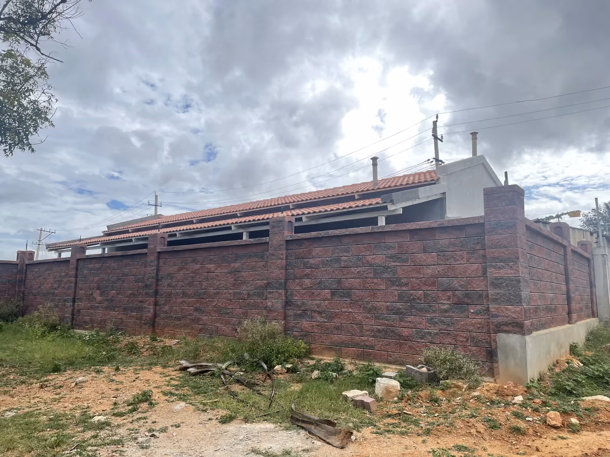 Allan Blocks Fence System @ Shivakumar Farmland, Bengaluru