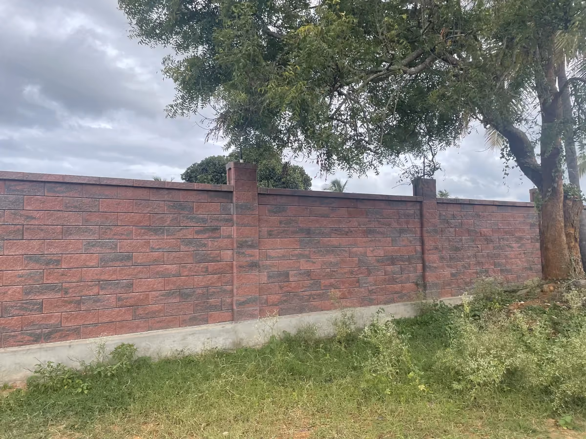 Allan Blocks Fence System @ Shivakumar Farmland, Bengaluru
