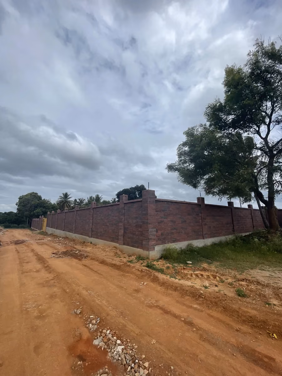 Allan Blocks Fence System @ Shivakumar Farmland, Bengaluru