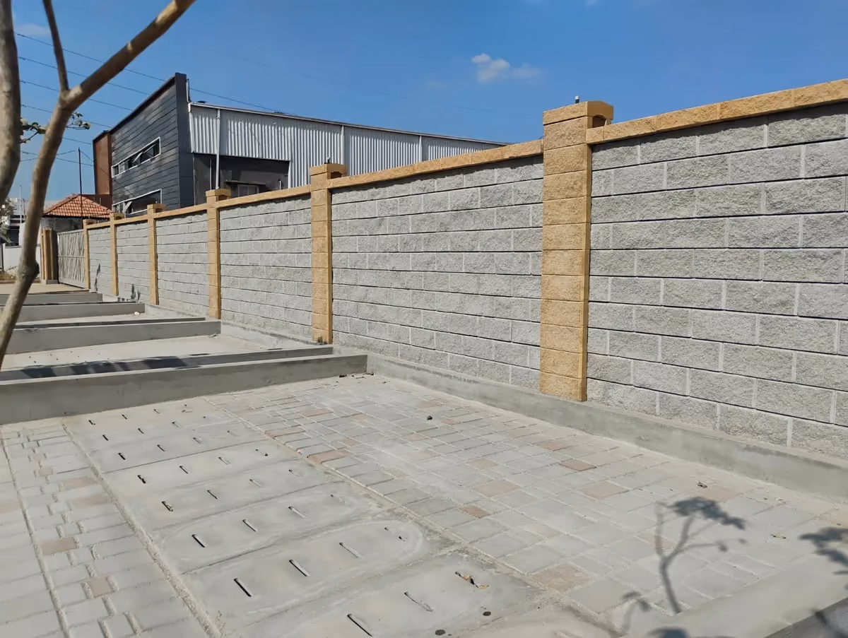 Allan Blocks Fence System @ Sprint Prints - Factory, Bengaluru