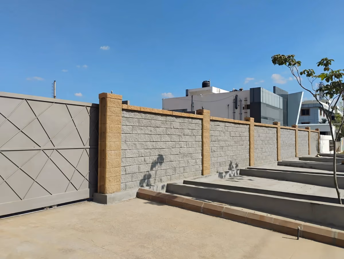 Allan Blocks Fence System @ Sprint Prints - Factory, Bengaluru